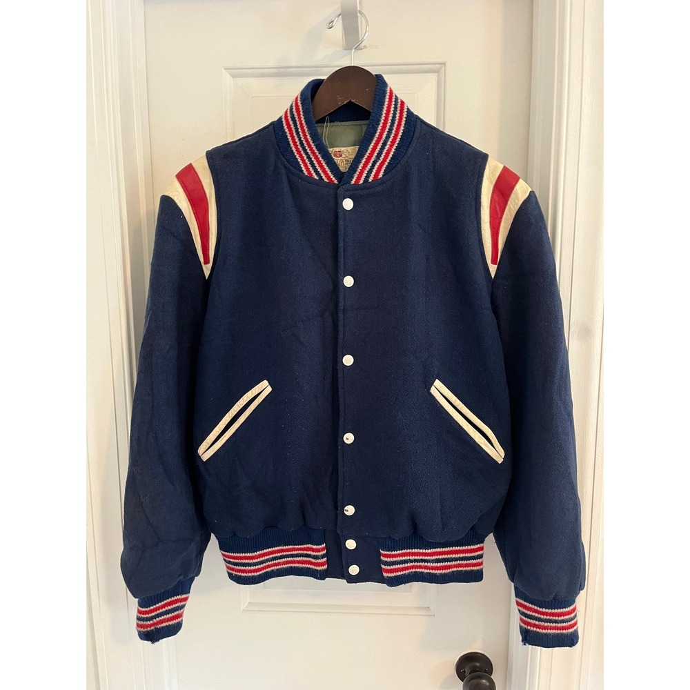 Vintage Standard Pennant Co Wool Varsity Jacket Wrestling